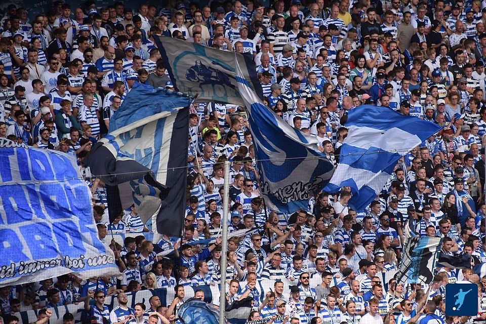 Der MSV wird auch in Köln von seinen Fans zahlreich unterstützt. Der MSV wird auch in Köln von seinen Fans zahlreich unterstützt.