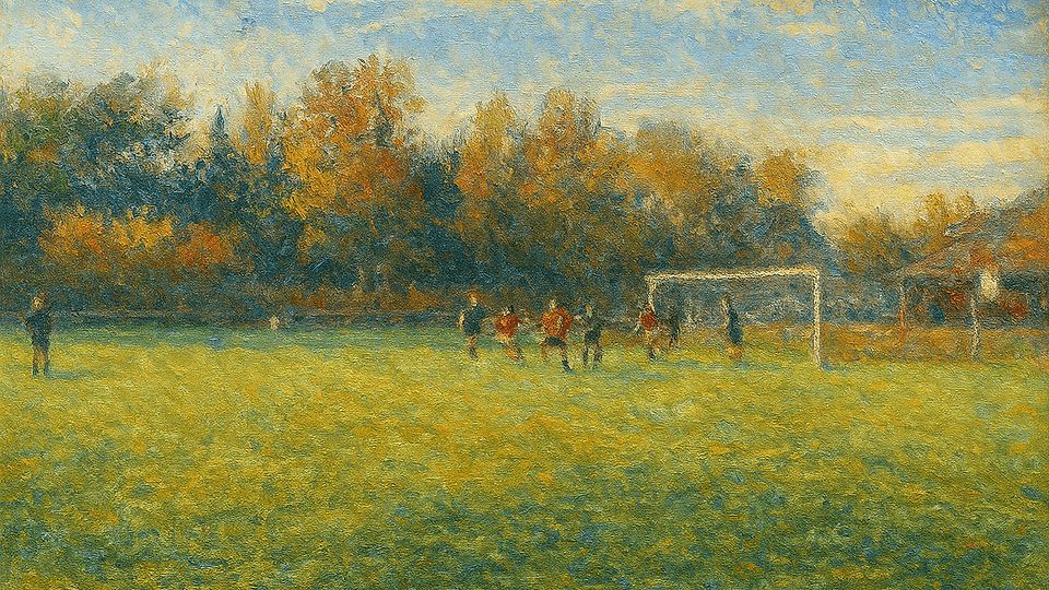 Ein Kunstwerk von einem Tor: Weil das echte Foto zu grobkörnig war, hat ChatGPT kurzerhand ein impressionistisches Kunstwerk draus gemacht