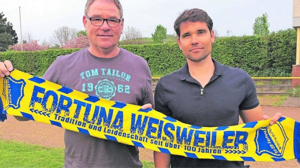 Lars Sachße (rechts) freut sich auf die Zeit als Trainer der Fortuna Weisweiler. Foto: Verein