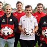 Sie sind die Neuen beim SV Hohenfurch: (von links) Simon von Denzen, Roman Schwarz,
Luis Taufratshofer, Samuel Fischer, Niklas Pönitz und Christoph Schratt. Der Kader und
damit der Konkurrenzkampf ist damit größer geworden.