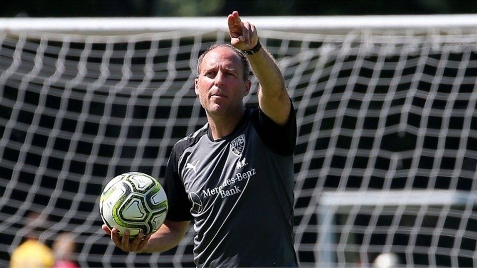 Marc Kienle beim Trainingsauftakt des VfB Stuttgart II. Foto: Pressefoto Baumann