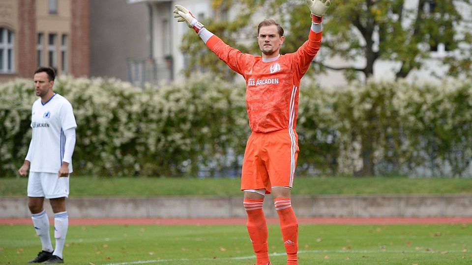Torhüter Nikolai Wolany feierte am Wochenende sein Debüt beim SV Empor Berlin.