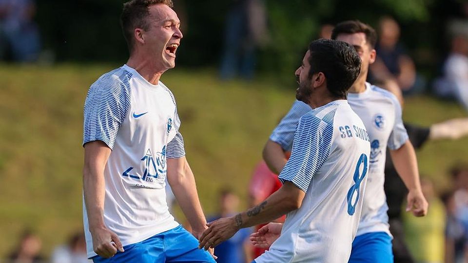 Die SG Sandbach hat in der Fußball-A-Liga Odenwald weiter Grund zum Jubeln.	Foto: Joaquim Ferreira