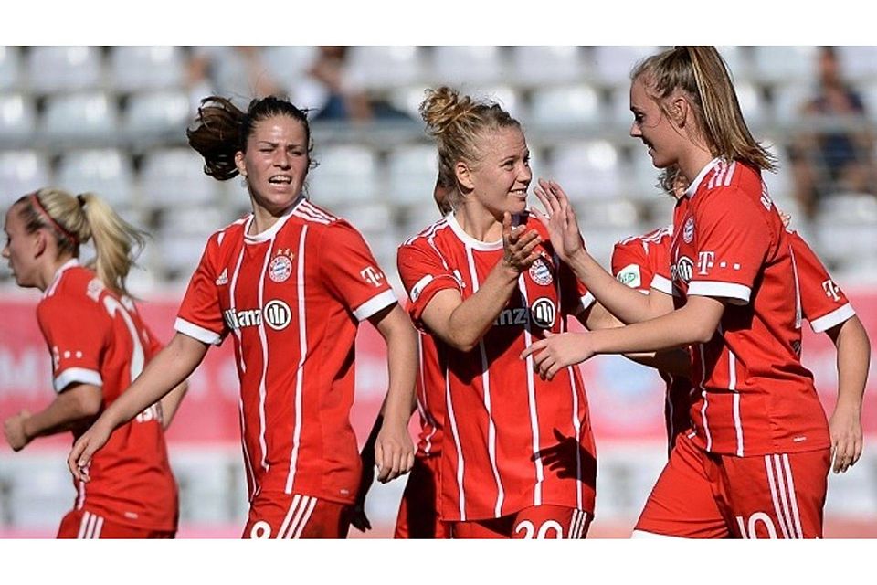 Mit 5:0 ferigten die Frauen des FC Bayern den USV Jena ab. F: Leifer