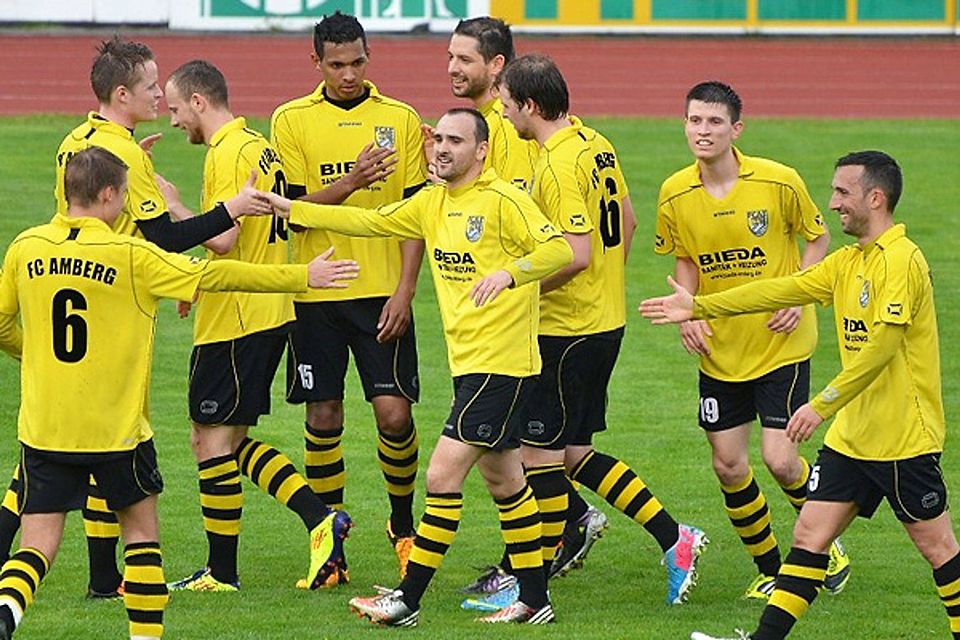 Gelingt den Ambergern am Schlussspieltag noch die Sensation? Der FCA ist aber auf Sander Schützenhilfe angewiesen. F: Eberhardt