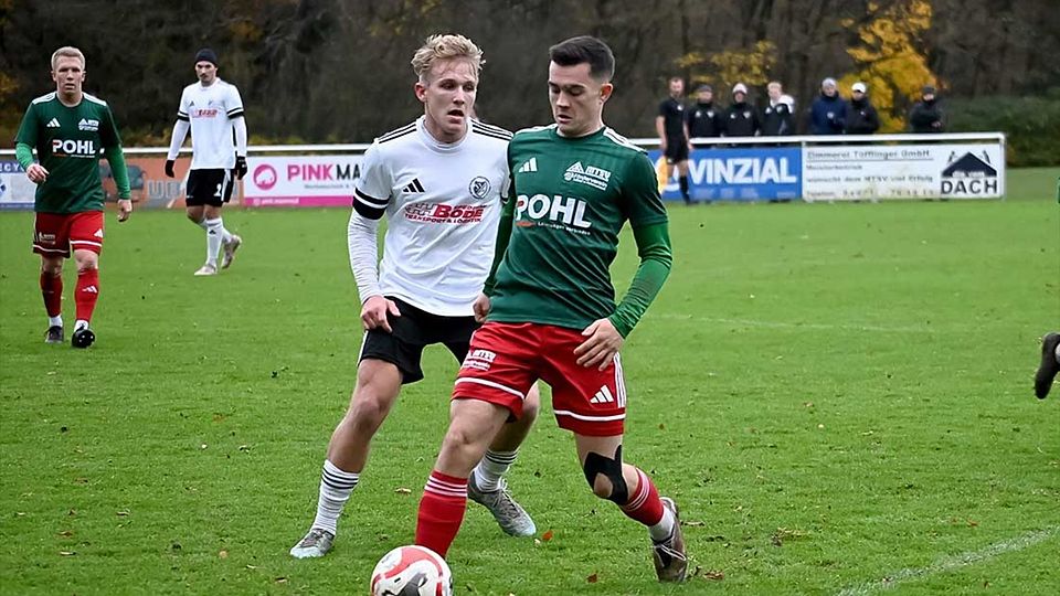 Kjell Knaak (MTSV Hohenwestedt) im Spiel gegen Preußen Reinfeld.
