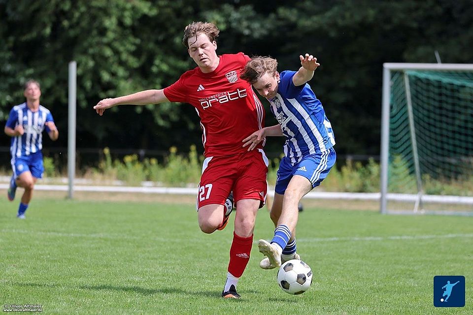 Geislautern (rot) ließ dem FV Siersburg im Spitzenspiel keine Chance. Diese Szene ist aus dem gleichlautenden Vorbereitungsspiel im Juli dieses Jahres.