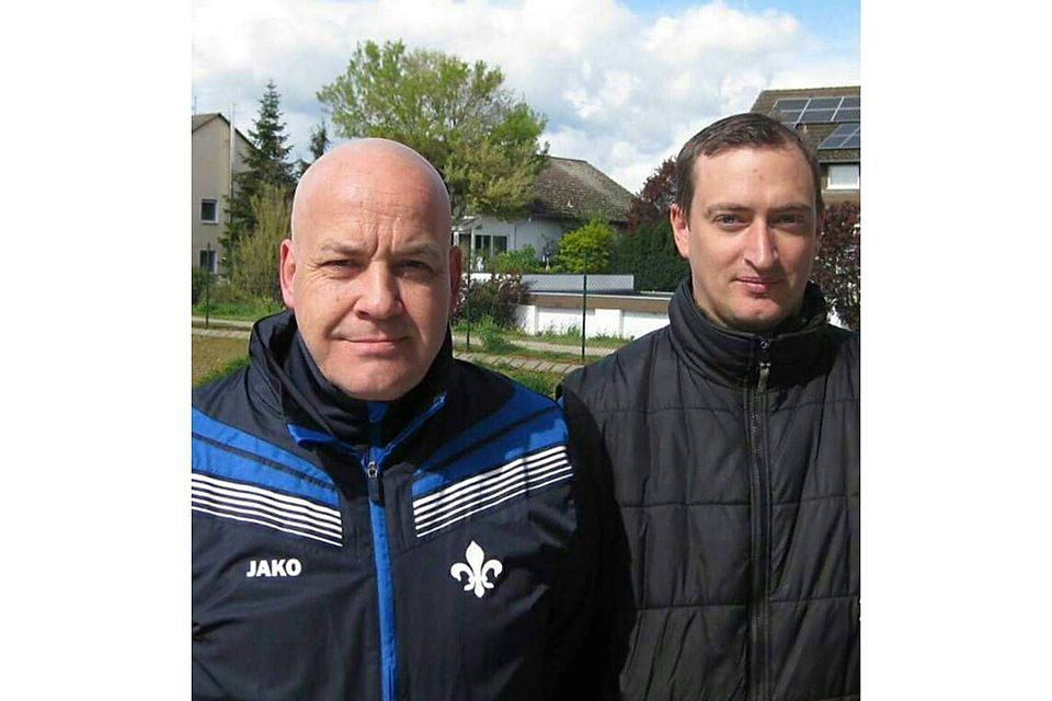 Neues Trainergespann: Matthias Neuschl (von links) und Dominik Weber übernehmen ab der nächsten Saison bei der SKG Erfelden. Foto: rem