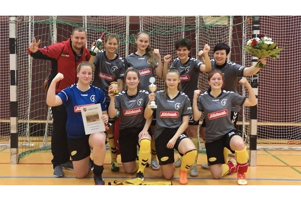 So sehen die glücklichen Siegerinnen aus Dresden aus. Foto: Verein 1. FFC Fortuna Dresden