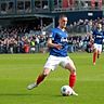 Ivan Nekic (Holstein Kiel) wird mit seinem 2:1-Siegtreffer zum Matchwinner für die Störche.