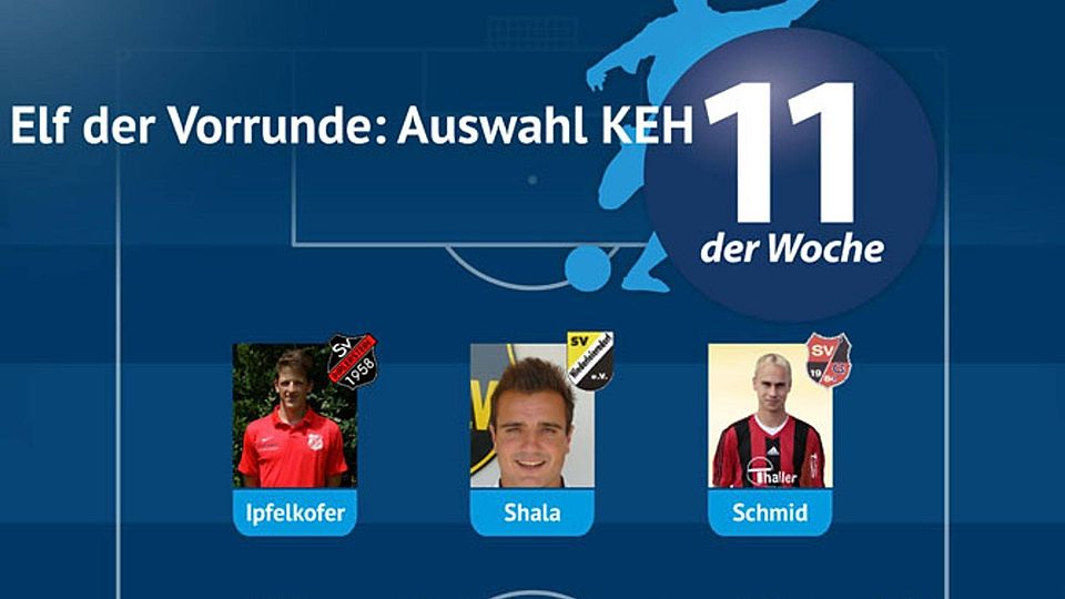 Elf der Vorrunde: Auswahl Kelheim