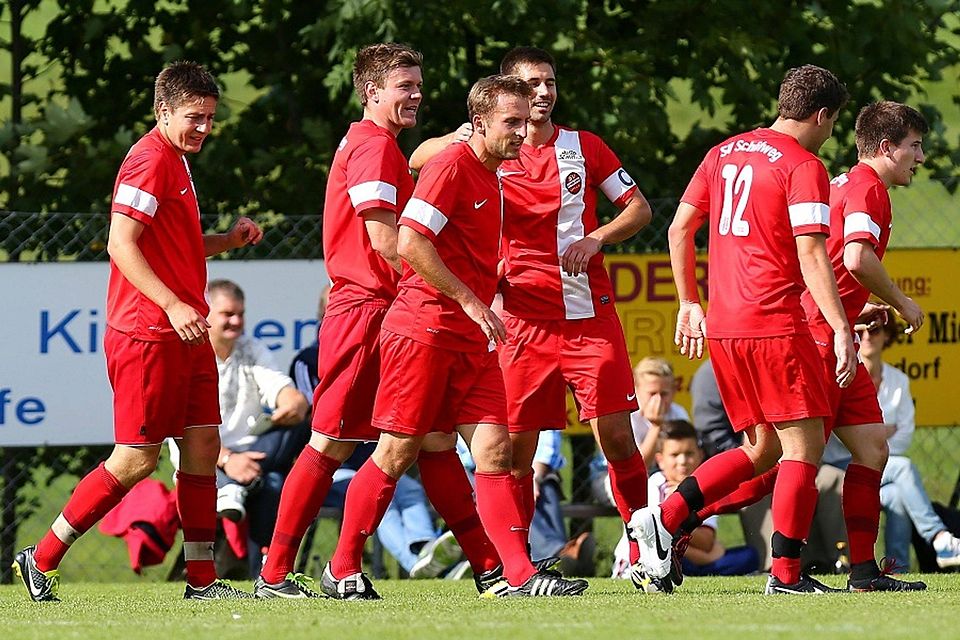 Der SV Schöfweg gehört zu den drei Top-Teams der Kreisliga Bayerwald F: Weiderer