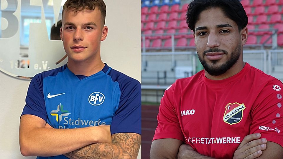 Moritz Lehmann (links) geht nach Westerhausen, Mohamed Alhndi zum Blankenburger FV.