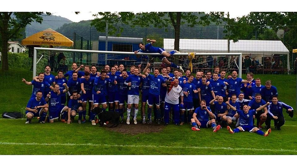 Nach dem Gewinn der Meisterschaft kannte der Jubel beim GSV Dürnau keine Grenzen mehr. Foto: Verein
