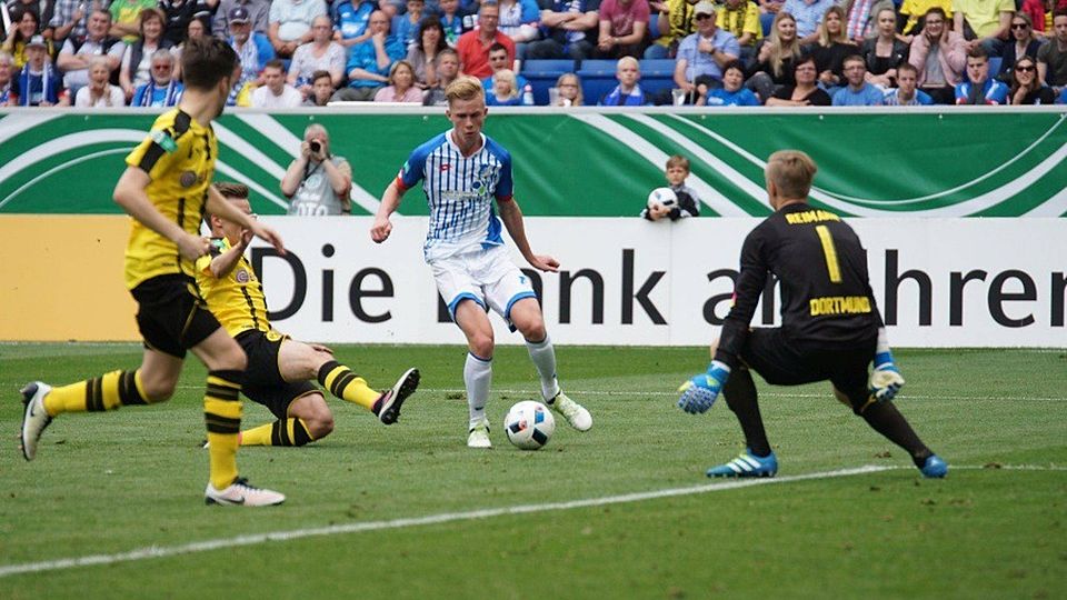 Mit 3:5 musste sich die Hoffenheimer U19 nach packenden 90 Minuten der A-Jugend des BVB geschlagen geben. F: Spies
