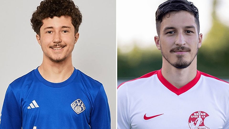 Neuzugänge für Alemannia Haibach: Meris Zahirovic (l.) und Ege Noyan (r.) kommen zum Vorjahresvierten der Landesliga Nordwest.
