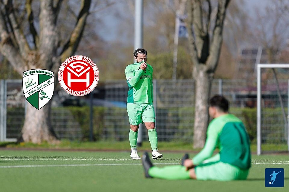 Der SV Zeilsheim unterlag Rot-Weiß Hadamar unglücklich mit 1:2. Den einzigen Zeilsheimer Treffer erzielte Abdussamed Gürsoy (Mitte).