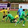 Das vorentscheidende 2:0 für den TSV Nördlingen erzielte Simon Gruber (rechts), am Ende siegten die Rieser sogar 3:0 gegen den SV Kirchanschöring.