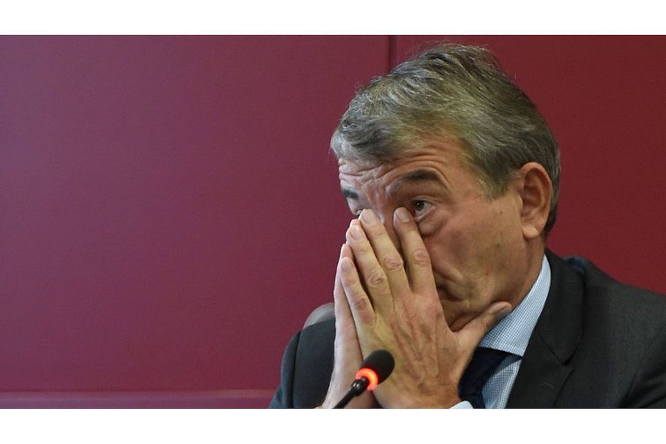 Kein DFB-Präsident mehr: Wolfgang Niersbach hat am Montag sein Amt niedergelegt. Foto Arne Dedert/dpa