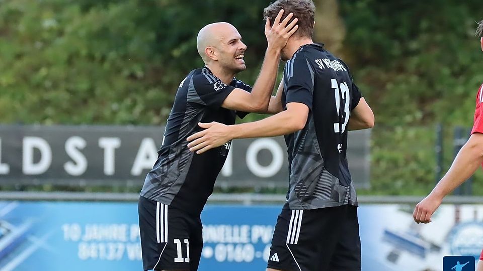Ganze sechs Mal war der SV Neufraunhofen heute vor dem Tor erfolgreich. Stefan Haas (links) und Thomas Niedermeier (rechts) steuerten jeweils ein Tor zum 6:0-Heimsieg bei
