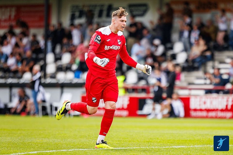 Hier in der 3. Liga für den SC Verl im Einsatz: Tom Müller. Hier in der 3. Liga für den SC Verl im Einsatz: Tom Müller.