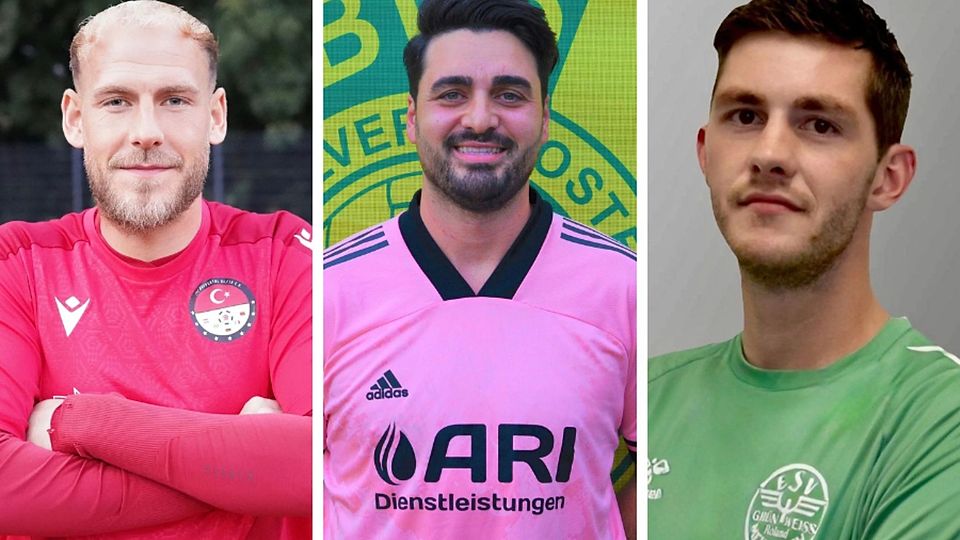 Bulut Aksoy (Mitte) hat derzeit die beste Quote aller Spieler am Niederrhein, doch Steven Winterfeld (links) und Patrick Walch lauern.