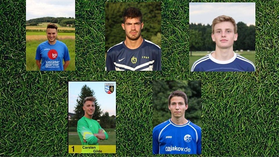 Die Dauerbrenner von links oben nach rechts unten: Luca Beisel, Daniel Schmitt, Niklas Teimel, Carsten Gilde, Tobias Löprich.