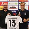 VfB-Manager Christof Lehmann und Martin Zurawsky.