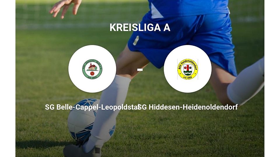 SG Belle-Cappel-Leopoldstal gegen SG Hiddesen-Heidenoldendorf