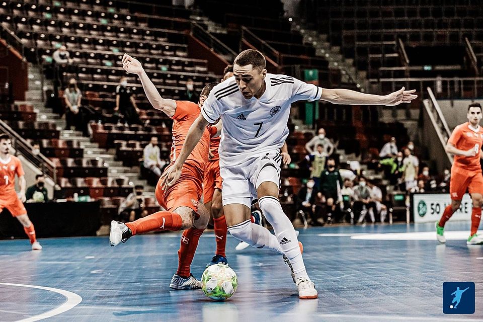 Futsal-Nationalspieler Ian-Prescott Claus erzielte zuletzt am 23. Januar 2022 gegen Tschechien für Deutschland ein Tor (Ergebnis: 4:7).