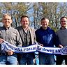 Von links nach rechts: Neu-Trainer Rudi Damberger, Markus Rohmann (1. Vorstand), Torsten Pfeiffer (Abteilungsleiter), Dominik Eisenreich (Co-Spielertrainer)