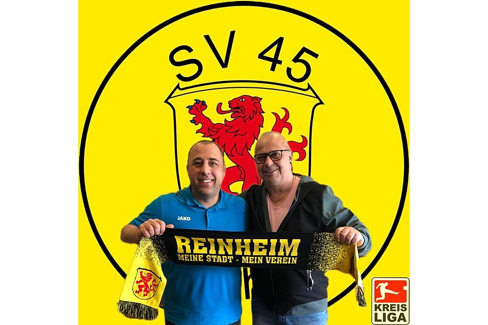 Roberto Forina (links) übernimmt ab kommender Saison die Rolle als Trainer des SV Reinheim. Roberto Forina (links) übernimmt ab kommender Saison die Rolle als Trainer des SV Reinheim.