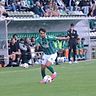 Dardan Karimani (VfB Lübeck) erzielte das Selbstvertrauen schenkende 1-0.