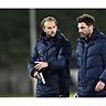 Co-Trainer Pascal Bieler (li.) und Chefcoach Adrian Alipour. Archvfoto: Dirk Freund