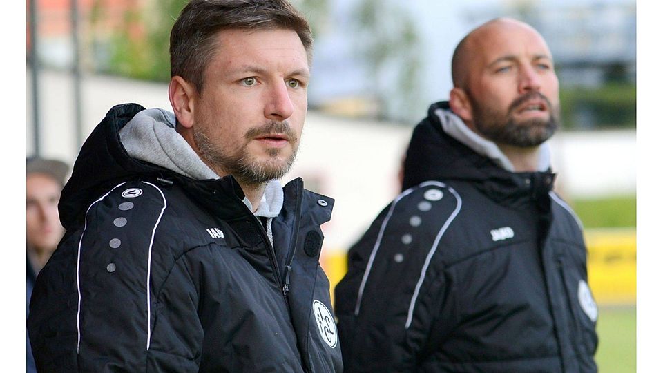 Das Lichtenfelser Trainerteam Grau/Goller blickt frohen Mutes auf die anstehende Landesligasaison voraus. F: Meier