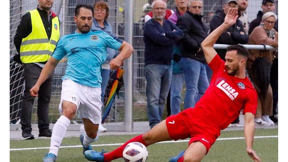 Christopher Nguyen (links) markierte zwei Treffer für die Reserve von Hessenligist SV Hummetroth.	Archivfoto: Andre Dziemballa