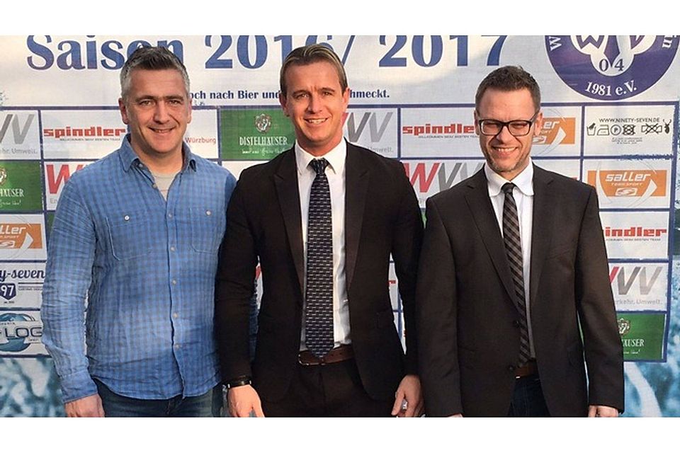 Arbeiten auch nächste Saison zusammen (v.li.): Sportlicher Leiter Martin Lang, Trainer Marc Reitmaier und Vorstandsvorsitzender Michael Freudenberger. F.:WFV