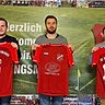 Der SV Klingsmoos stellt sein Trainer-Trio für die kommende Saison vor (von links): Johannes Kranner, Thomas Böld und Marco Veitinger.