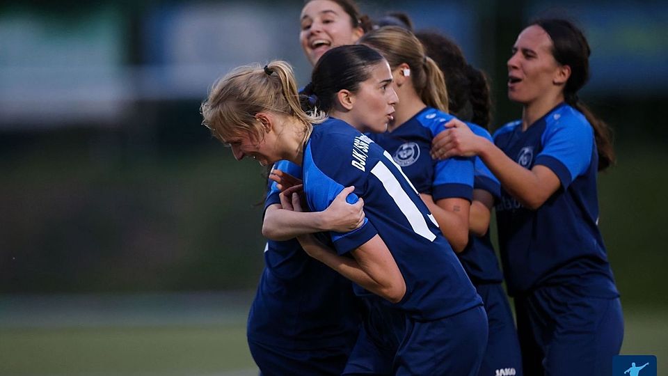 Jubel bei den Damen der DJK SSG Darmstadt.