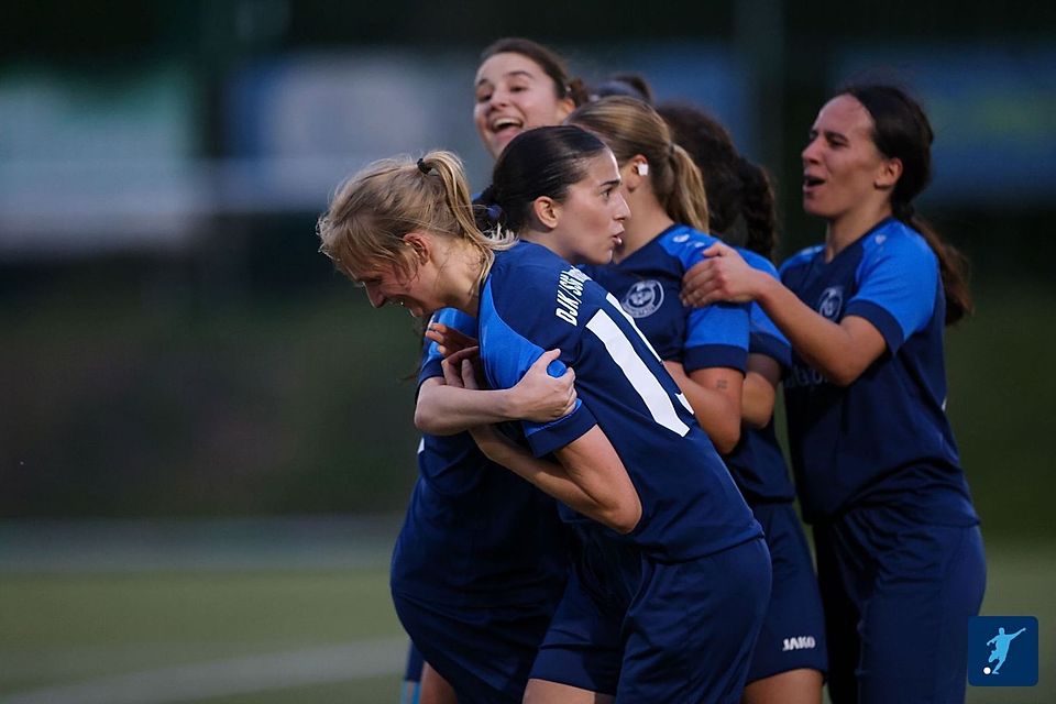 Jubel bei den Damen der DJK SSG Darmstadt.