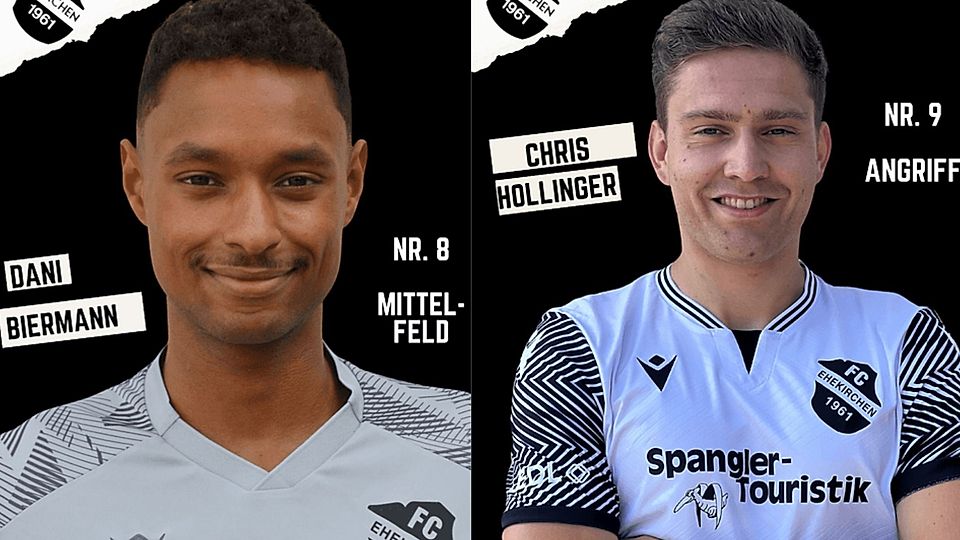 Daniel Biermann (links) und Christoph Hollinger haben beim FC Ehekirchen verlängert.