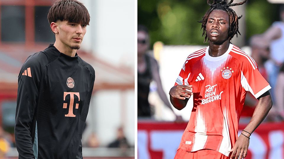 Roko Mijatovic (l.) und Gibson Adu werden dem FC Bayern II einige Zeit fehlen.