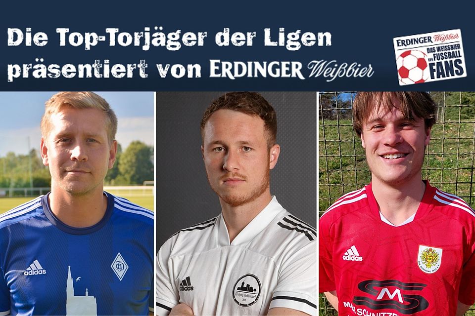 Benedikt Wohlschlaeger (m.) ist nach wie vor mit zehn Toren führend, obwohl bei ihm am jüngsten Spieltag der Torerfolg ausblieb.