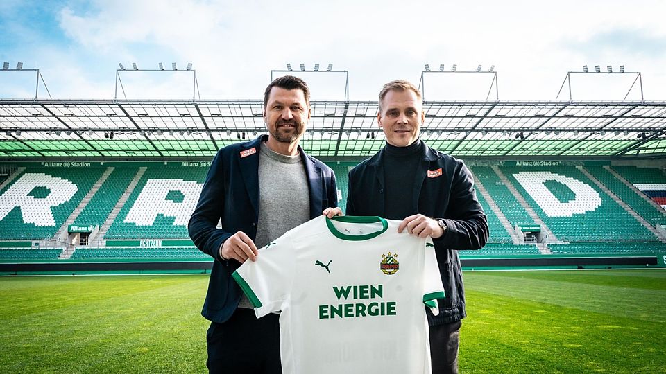 Der neue Rapid-Trainer (rechts): Johannes Hoff Thorup 