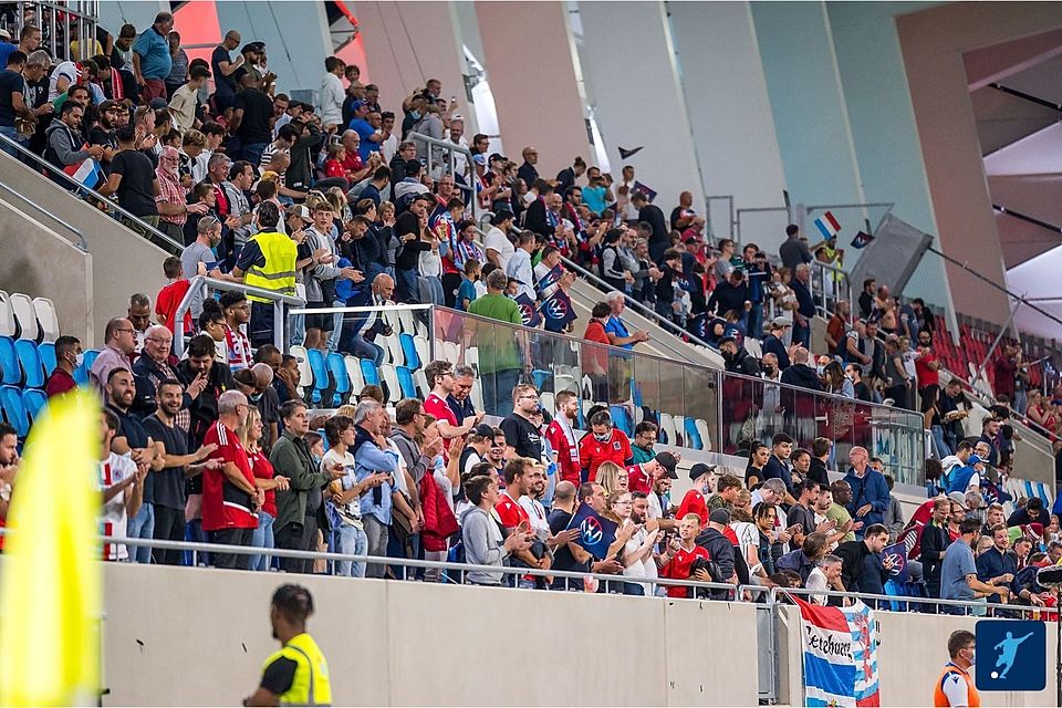 Die luxemburgischen Fans waren gegen Irland richtig laut