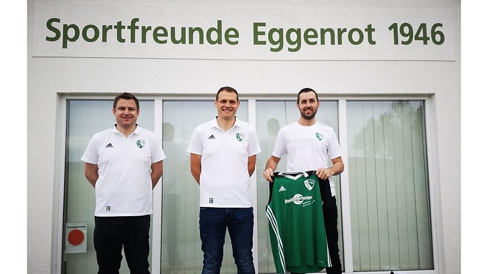 Die neue sportliche Leitung der Sportfreunde: v.l.n.r Martin Mai (3. Vorstand), Benedikt Neugebauer (Trainer) und Florian Taglieber (Co-Trainer).