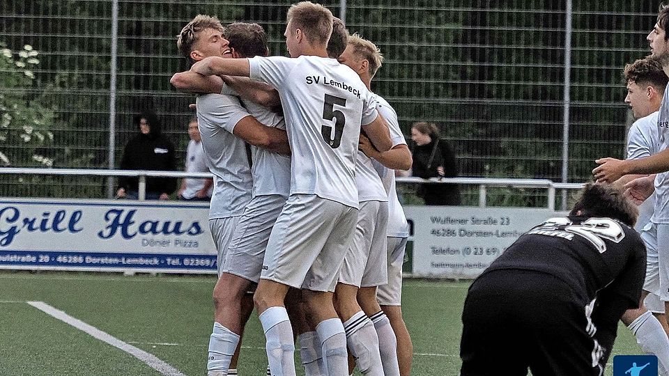 Grund zum Jubeln hat der SV Lembeck ohnehin: Nach zuletzt zwei Aufstiegen in Folge kommt mit dem Heimspiel auf Schalke ein weiterer dazu