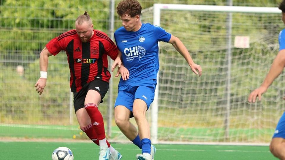 Die SG Walluf um den Mirko Dimter (l., neben ihm 02er Maurice Pinger) hat einen Topstart hingelegt.	Archivfoto: Pia Pfeifer