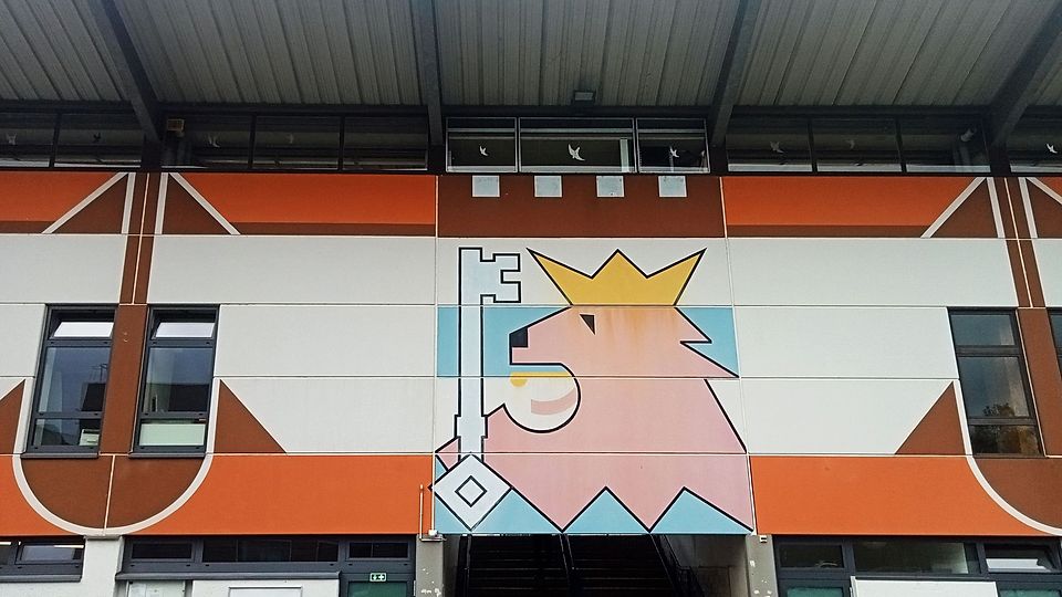 Aussenansicht der Haupttribüne in Grevenmacher