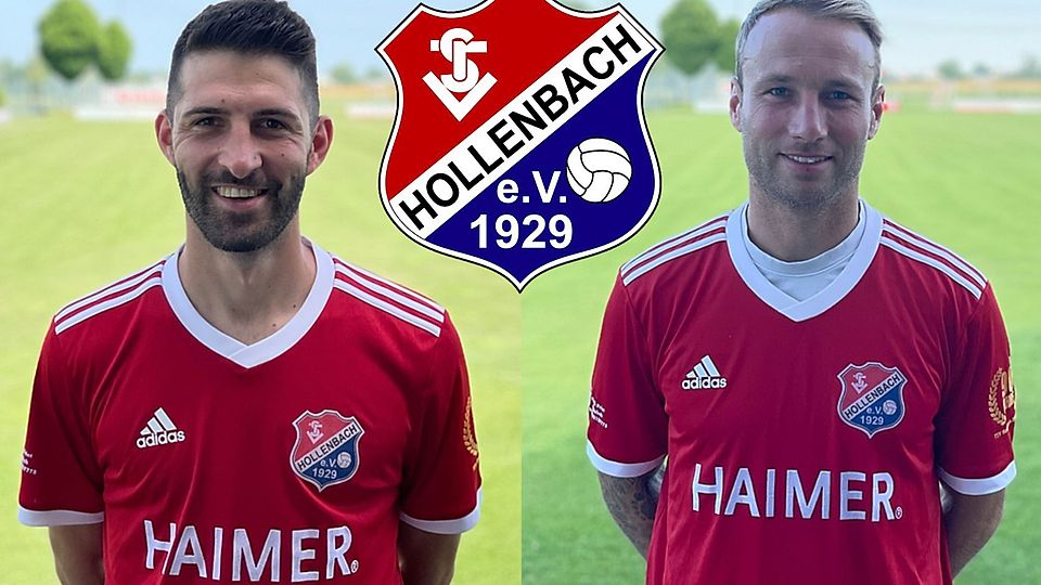 Daniel Zweckbronner (links) und Christoph Burkhard bleiben über die Saison 22/23 hinaus Trainer beim TSV Hollenbach.